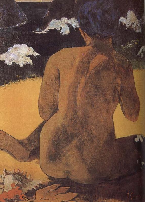 Beach woman, Paul Gauguin